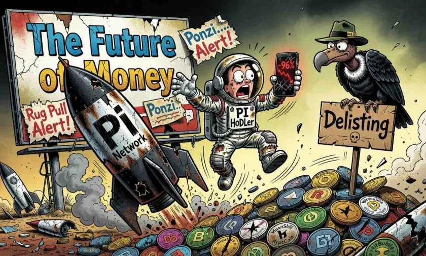 PI se desploma más del 96% desde su máximo y lucha por mantenerse sobre los USD $0,08