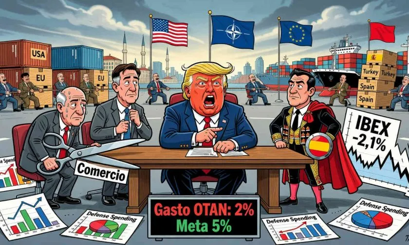 Trump reaviva amenaza de cortar comercio con España y golpea al IBEX