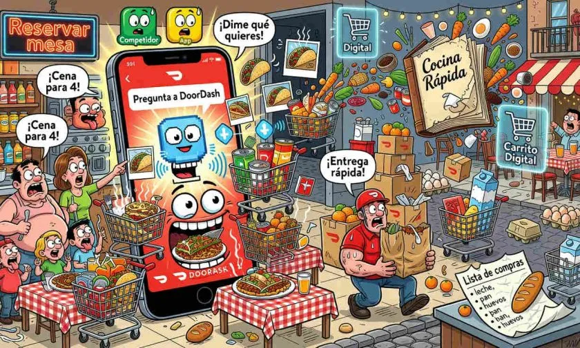 DoorDash lanza un chatbot de IA para pedir comida, supermercado y reservaciones