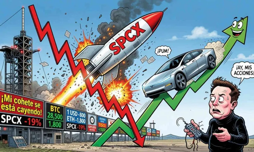 SpaceX cae 19% desde su IPO y el precedente de Tesla genera expectativas en el mercado