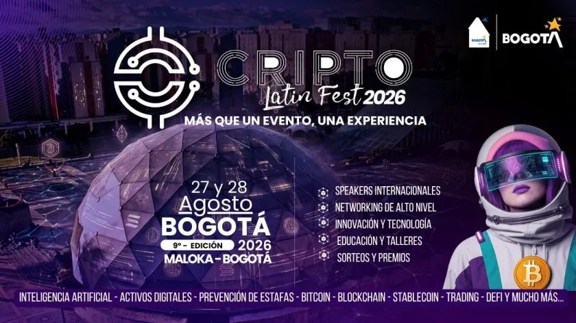 Cripto Latin Fest consolida 9° edición en Bogotá con conversatorios y discusiones sobre IA, finanzas y cripto