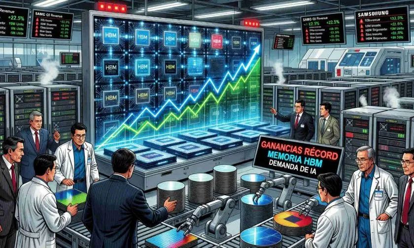 Samsung rompe récord de ganancias por auge de IA y escasez de chips de memoria