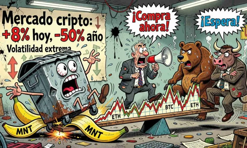 Mantle (MNT) rebota 8% en una semana, pero la tendencia a largo plazo sigue bajista