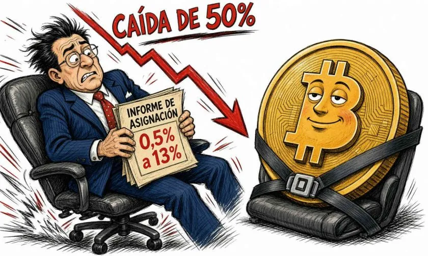 Inversores institucionales mantienen exposición a cripto a pesar de caída del 50% en Bitcoin