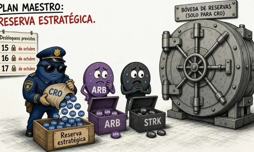 Cronos, Arbitrum y Starknet liberarán tokens por USD $104,67 millones