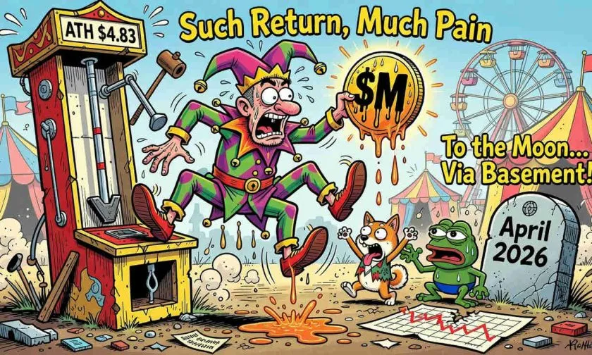 Memecore ($M) rebota un 9,47% tras desplomarse un 75% en 14 días: ¿rebote técnico o trampa bajista?