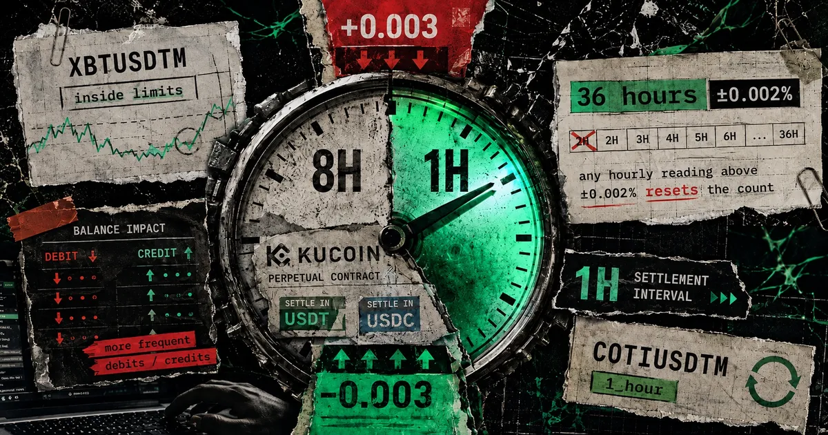 KuCoin alters perpetual contract rules for 36-hour funding-rate settlements