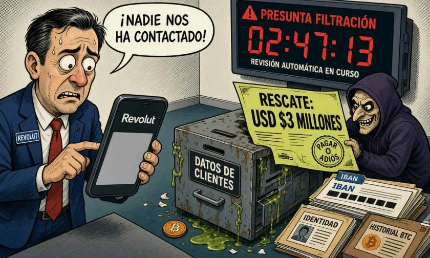 Revolut niega haber recibido una demanda de rescate tras presunta filtración de datos