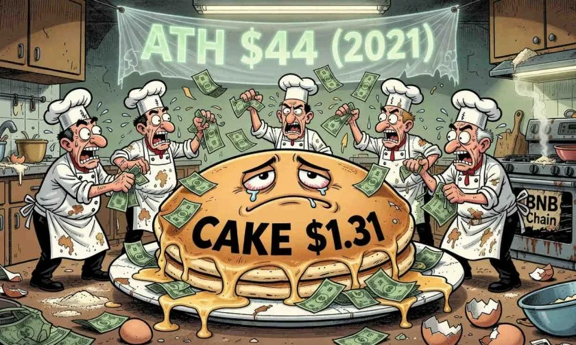 CAKE se hunde un 2,16% y pone en peligro el soporte de $1,30