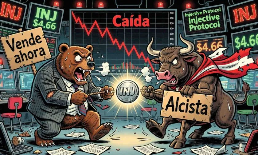 INJ de Injective Protocol cae 3,7% y se aproxima a niveles de soporte críticos