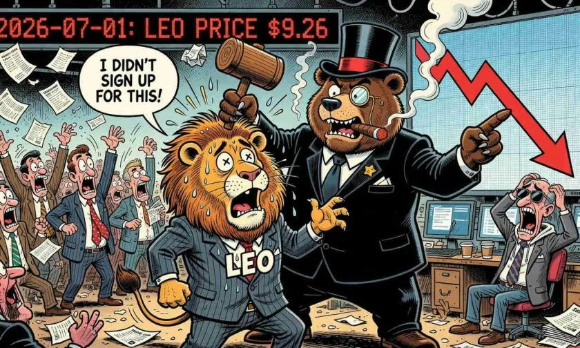Unus Sed Leo ($LEO) se desliza bajo presiones técnicas mientras el volumen se dispara un 80%