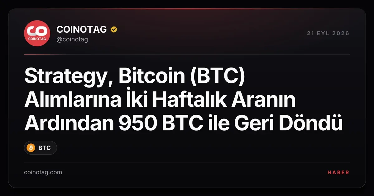 Strategy, 75,7 milyon dolara 950 BTC alarak 846.000 BTC'ye ulaştı