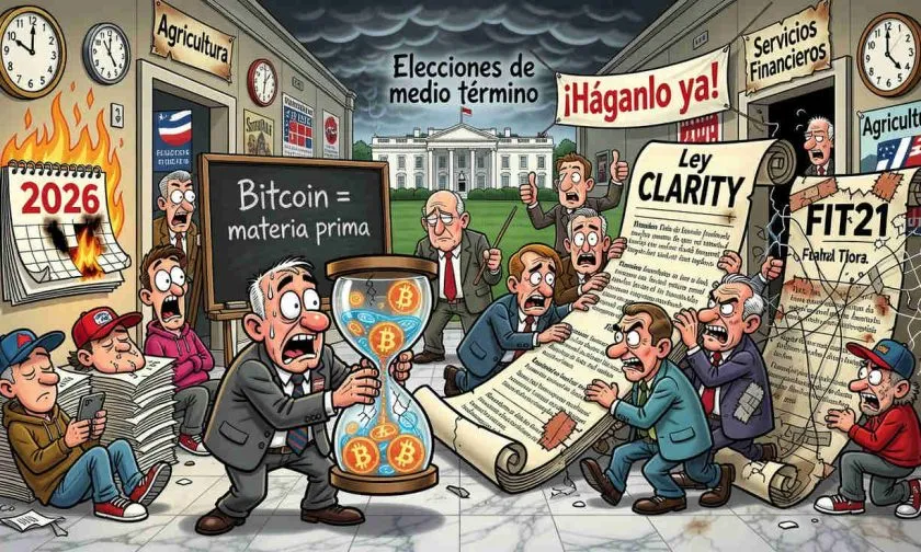 Cripto podría no tener otra oportunidad en Washington luego de Clarity Act, dice senador