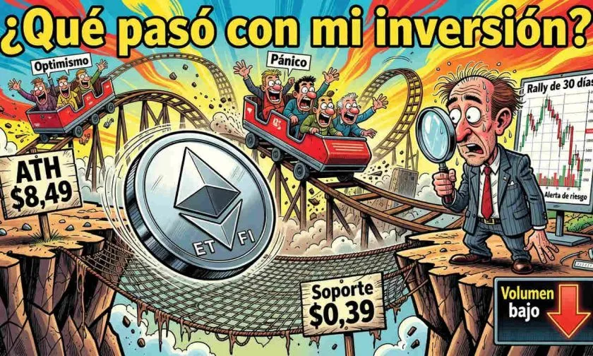 Ether.fi (ETHFI) sube 0,14% en medio de consolidación tras semanas de volatilidad
