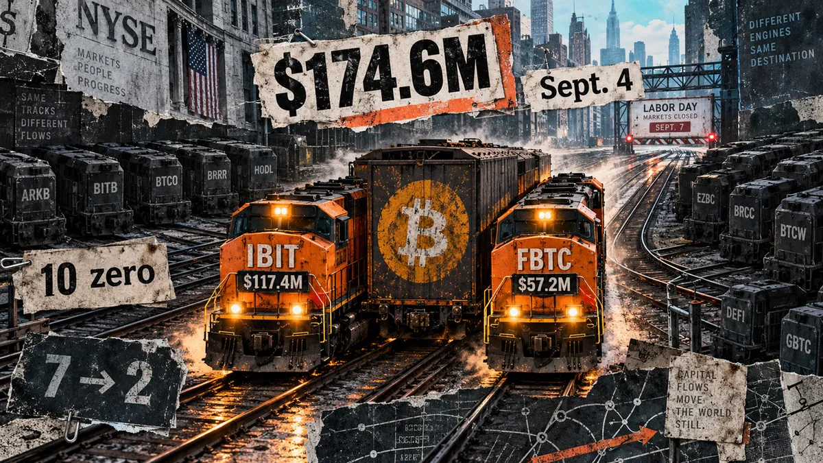 Labor Day break sees 76% drop in Bitcoin ETF inflows, with only BlackRock and Fidelity gaining