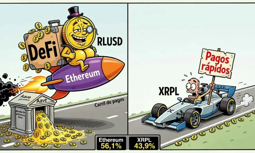 RLUSD registra un crecimiento del 93% y supera a XRP en Ethereum