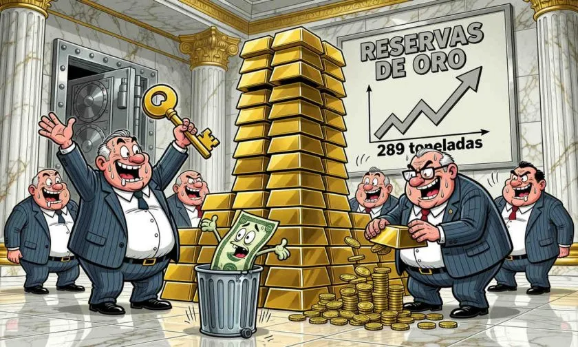 Bancos centrales compran 289 toneladas de oro: el nivel más alto desde 2024
