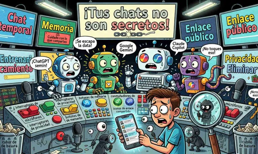 Cómo proteger tus conversaciones de IA en ChatGPT, Gemini, Copilot y Claude