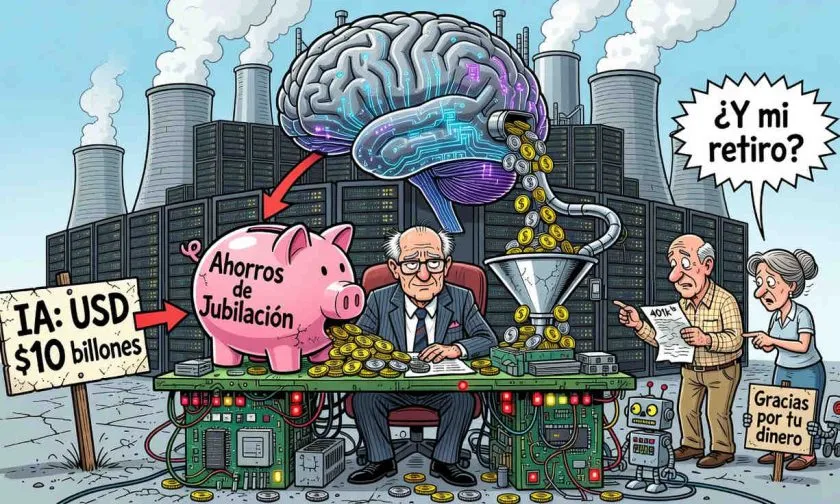Larry Fink sugiere usar ahorros de jubilación para financiar IA por $10 billones