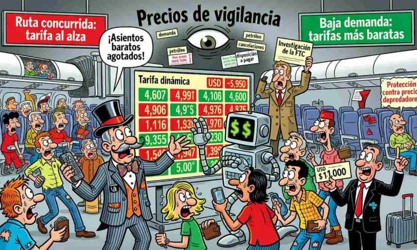 La IA amenaza tarifas baratas en las rutas aéreas más concurridas