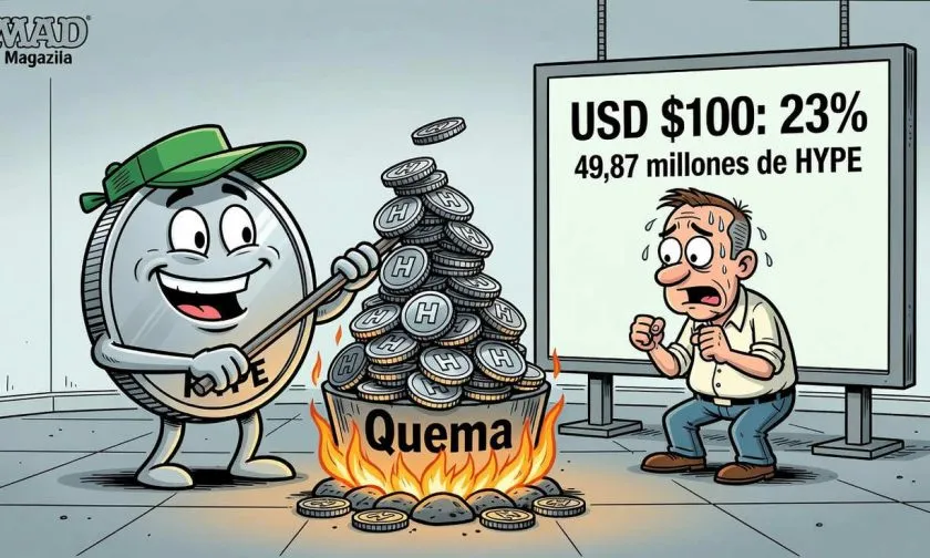 Hyperliquid quema 49,87 millones de HYPE, casi 5% de su suministro máximo