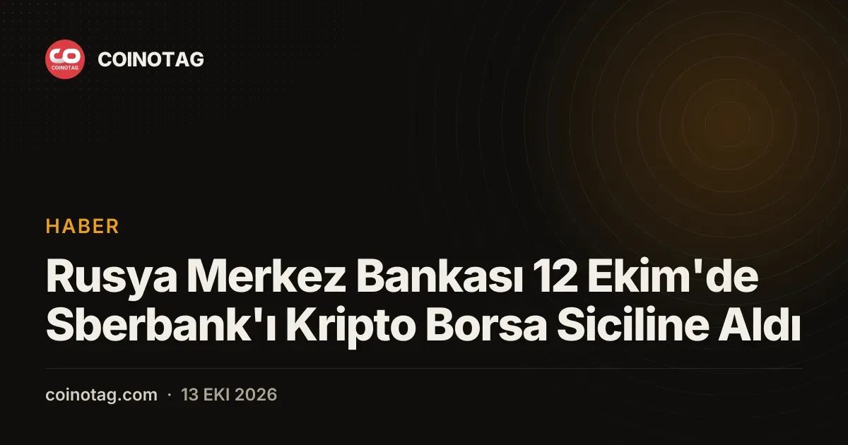 Sberbank kripto borsa siciline girerek yeni bir statü kazandı