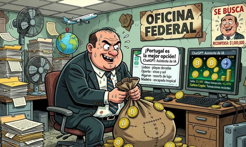Agente del FBI robó USD $1 millón en criptomonedas y usó ChatGPT para planear su fuga