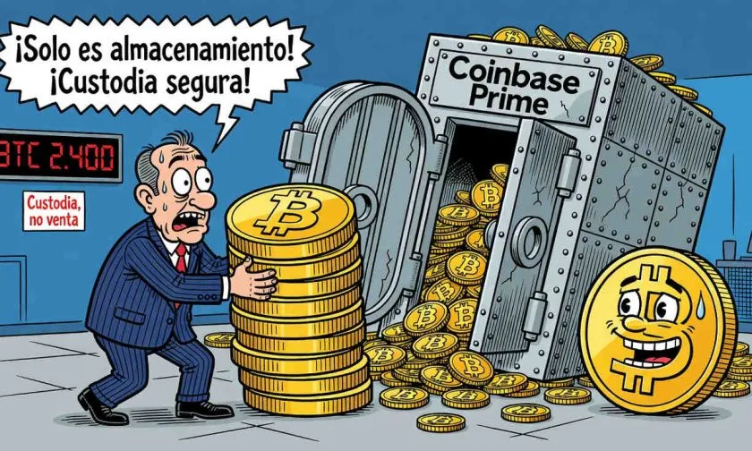 Metaplanet mueve 2.400 bitcoins a Coinbase, aumentando la tensión en su tesorería