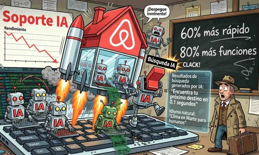 Airbnb reduce en 60% tiempo de desarrollo y mejora búsqueda con IA