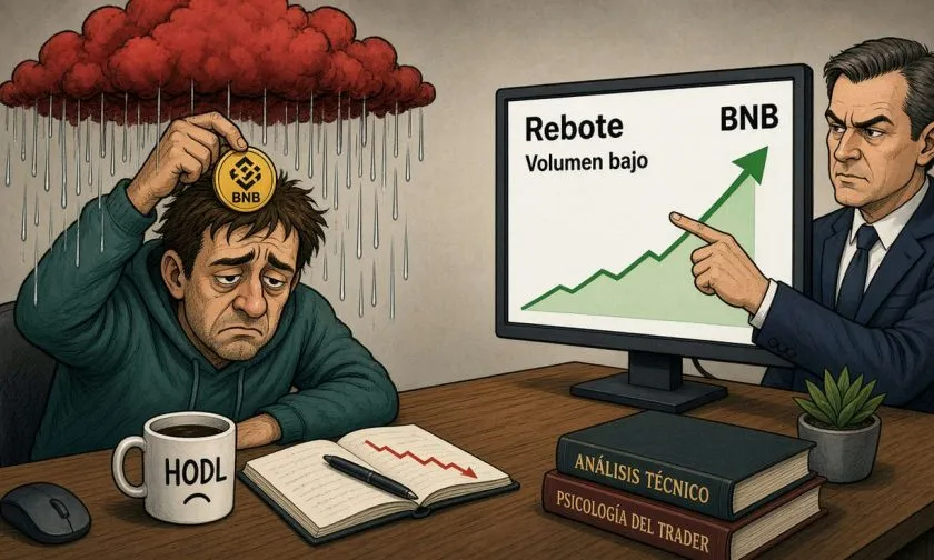 BNB avanza 1,13% a USD $754,01 pero sigue sin confirmar cambio de tendencia