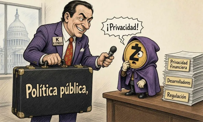 Zcash inicia lobbying en Washington con solicitud de $750.000 para defensa de privacidad