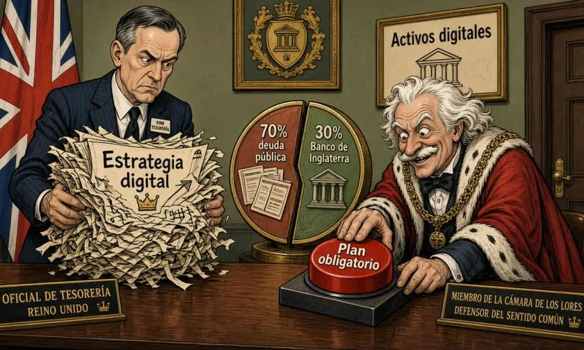 Cámara de los Lores insta a Tesoro británico a desarrollar estrategia para criptoactivos