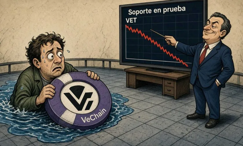 VET muestra presión bajista y volumen débil con cotización en $0,0067256