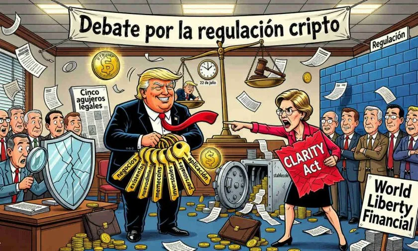 Demócratas denuncian 5 agujeros éticos en CLARITY Act que permitirían a Trump seguir ganando con cripto