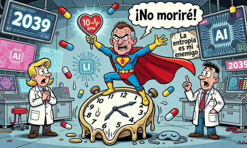 Bryan Johnson anticipa 2039 como el año en que detendrá su envejecimiento