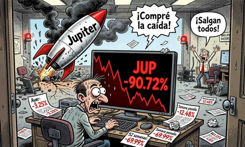 JUP se hunde a USD $0,17 y su capitalización cae a USD $0,56 mil millones
