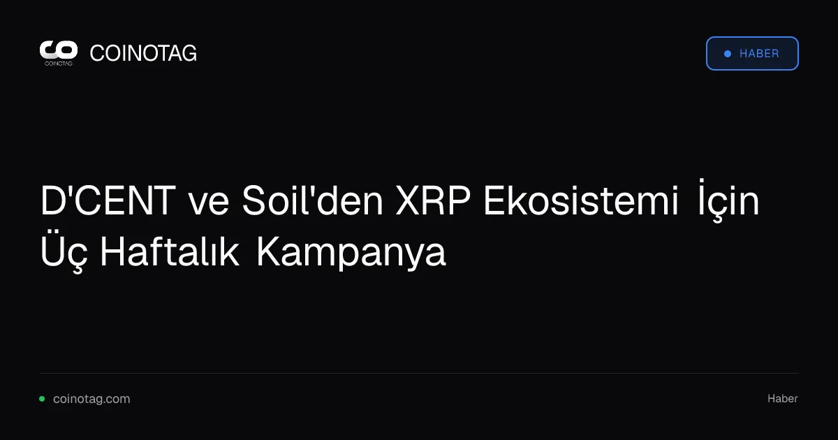 D'CENT ve Soil, XRP yatırımcılarına somut kullanım senaryoları sunuyor