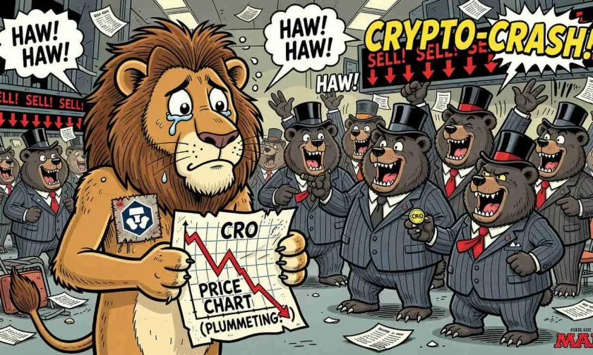 CRO enfrenta su peor pronóstico: El token de Crypto.com a la baja en medio de la tormenta cripto