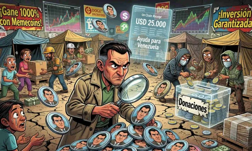 ZachXBT rechaza memecoins falsas y dona USD $25.000 a víctimas del terremoto en Venezuela