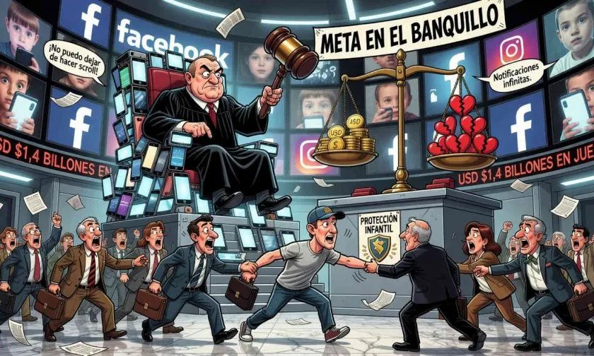 Juicio de 29 estados contra Meta podría costar hasta USD $1,4 billones