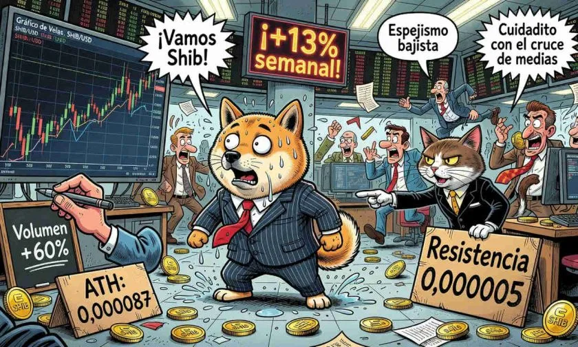 Shiba Inu (SHIB) pone a prueba resistencia de 0,000005 tras repunte semanal del 13% – 31 julio 2026