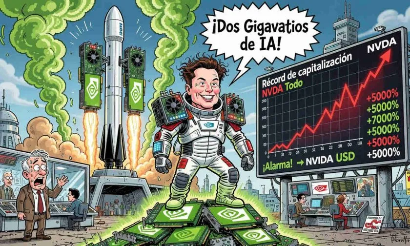 SpaceX adopta tecnología de NVIDIA para alcanzar 2 gigavatios de IA