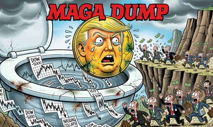 $TRUMP se desploma un 8,45% y marca nuevo mínimo de $1,73 en medio de una huida masiva de capital