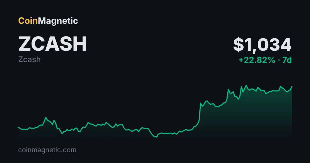 Zcash (ZEC) 1.000 doları aşarak 13,24 milyon dolarlık likidasyona neden oldu