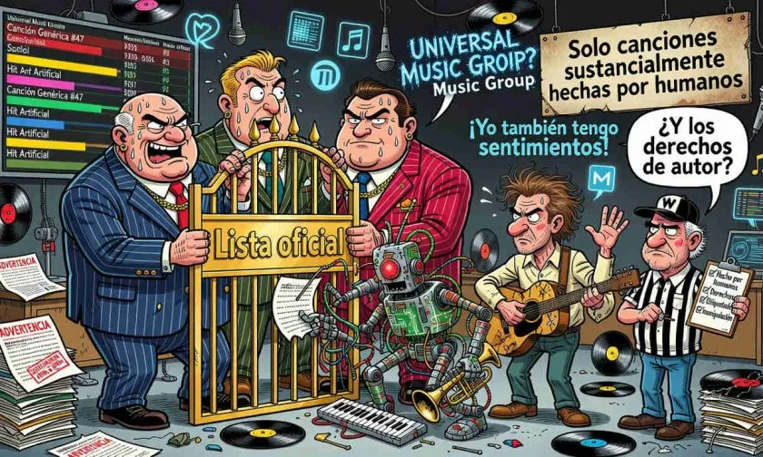 Las grandes discográficas quieren excluir la música de IA de las listas
