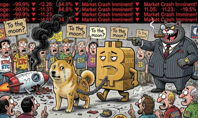 Dogecoin se desploma un 56% en un año: ¿resistirá el soporte de $0.07?