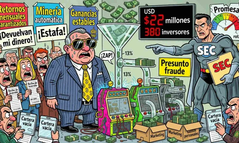 SEC demanda a Mining Automatic por presunto fraude de minería cripto de USD $22 millones