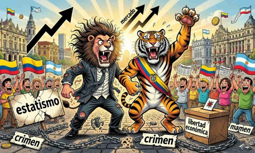 Milei celebra triunfo de Abdelá en Colombia y lo vincula con la libertad económica