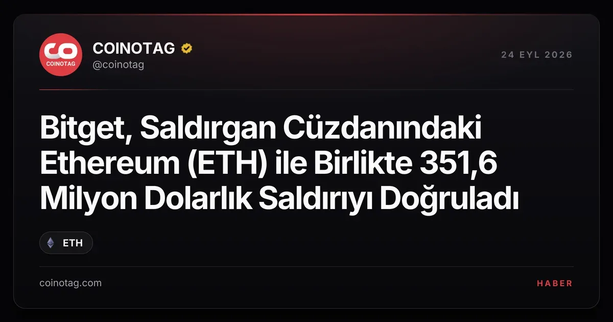Bitget, 351,6 milyon dolarlık hot wallet ihlalini doğruladı