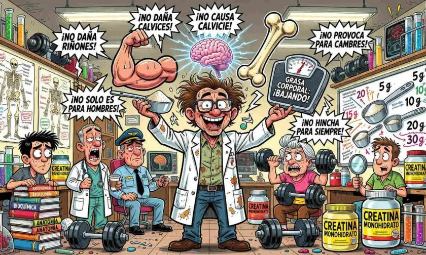 Creatina y longevidad: experto afirma que puede ayudar a músculo, cerebro y pérdida de grasa
